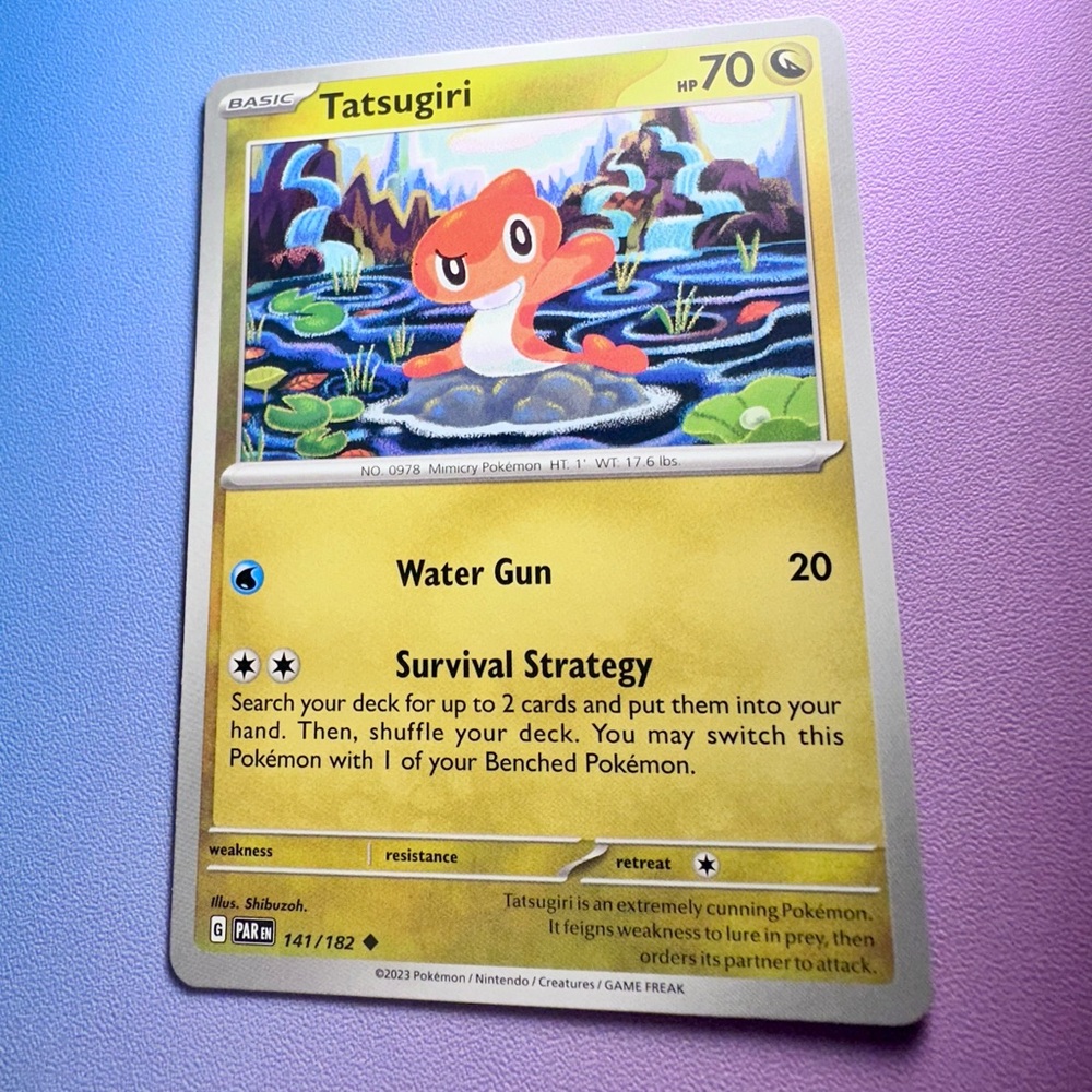 tatsugiri - 141/182 (uncommon) — pokemon: paradox rift